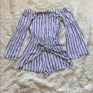 Stripped romper